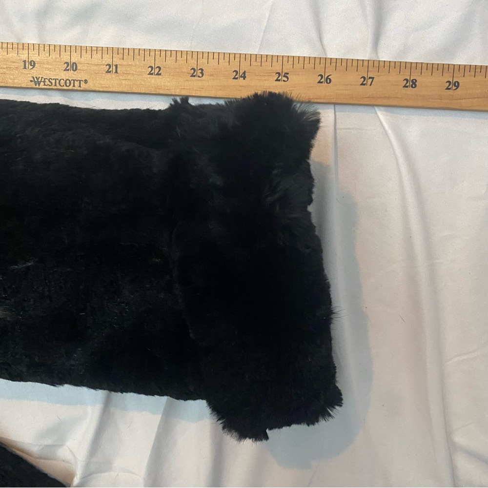 Vintage Black Rabbit Fur Jacket - Picture 6 of 6